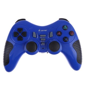 Wireless Console Remote Control Gamepad for PS1 PS2 PS3 PC (Blue) - intl