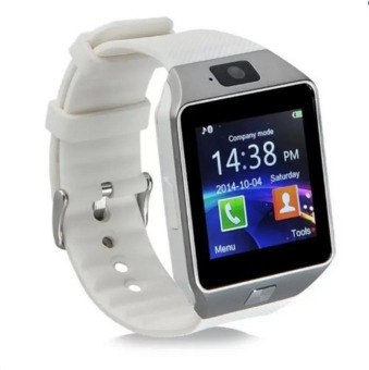 HengSong DZ09 Smart Watch Bluetooth Touch Screen Phone Mate GSM SIM for Android IOS Samsung HTC LG White - intl