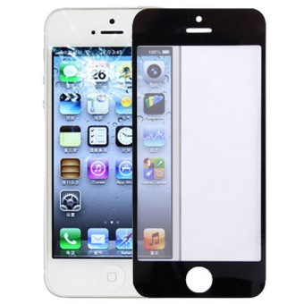 Front Screen Outer Glass Lens for iPhone 5(Black)