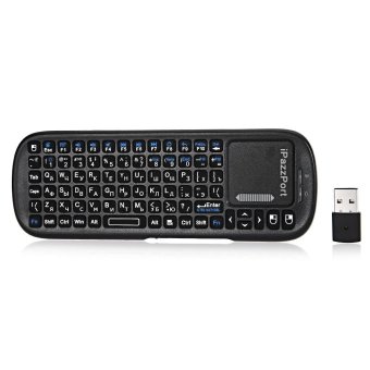 RUSSIAN VERSION iPazzPort KP - 810 -19S 2.4GHz Mini Wireless Air Mouse Handheld QWERTY Keyboard - intl