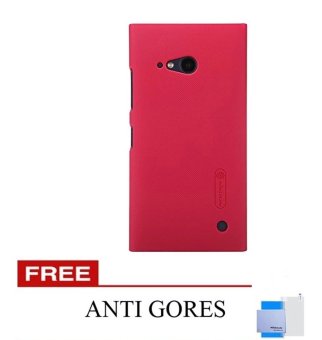 Nillkin Frosted Shield Hard Case untuk Nokia Lumia 730 - Merah + Gratis Nillkin Screen Protector