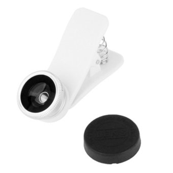 Universal Clip Lens Fisheye for Smartphone - Putih