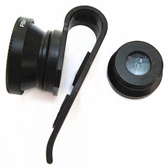 Lesung Universal Lens Kit Fisheye 3 in 1 for Smartphone - LX-P301 - Hitam