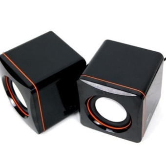 Moonar USB 2.0 3.5 mm stereo mini pembicara kotak suara untuk Notebook -