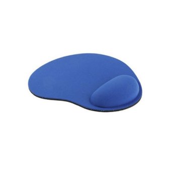Mousepad Ultra Slim Cloth Wrist Rest Mouse Pad - Biru