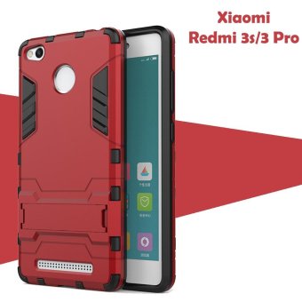 Case Iron Man for Xiaomi Redmi 3 Pro Robot Transformer Ironman Limited - Merah