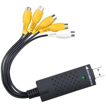 OEM Easycap 4 Channel USB 2.0 DVR CCTV Camera Video Audio Capture Card Adapter