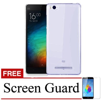 Case Ultrathin Soft Case for Xiaomi Mi4C - Abu-abu Clear + Gratis Screen Guard