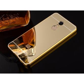 4Connect Mirror Aluminium Bumper HardCase for XiaoMi Redmi Note4-Gold