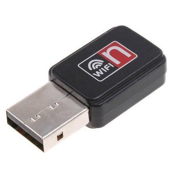 Mini 150M USB WiFi Wireless Network Card 802.11 n/g/b LAN Adapter (Black) - Intl