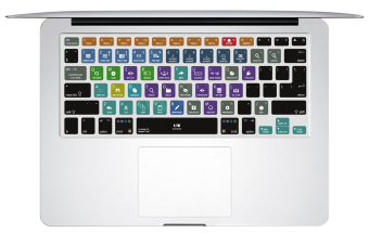 HRH Ableton Live karet penutup Keyboard tombol jalan pintas Hotkeys Film pelindung kulit untuk Macbook Pro Retina Air 33,02 cm 38,1 cm 43,18 cm A1278 (AS dan UE) - International