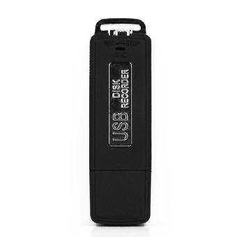 Zhuoda ELENXS Usb Voice Recorder + 8Gb Disk Drive Recording Pen Digital Audio Flash Mini Brand New Black - intl