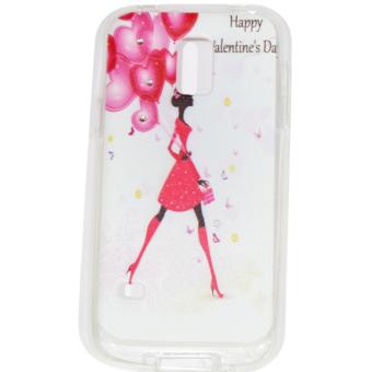 Cantiq Case Lovely Girls Shine Swarovsky For Samsung Galaxy S5 Mini G800F Ultrathin Jelly Case Air Case 0.3mm / Silicone / Soft Case / Case Handphone / Casing HP - 7