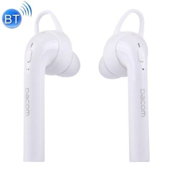 DACOM Guofen 7TWS Dual Ears Stereo Wireless Bluetooth 4.2 In-Ear Earphone Headset With Mic For IPhone / IPad / IPod / PC And Other Bluetooth Devices, 2 Devices Connection(White) - intl
