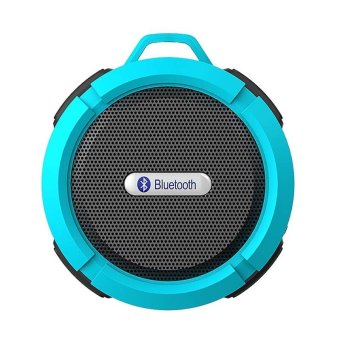 C6 Bluetooth Nirkabel Portabel pembicara parasit Tahan Air Subwoofer (Biru)- International