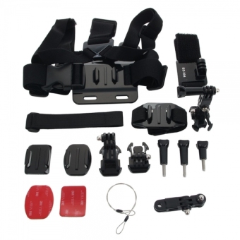 DAZZNE KT-115 Extreme Sport Camera Accessory Set for GOPRO (Black)