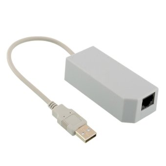 USB Internet Ethernet LAN Adapter Connector For Nintendo WiiU Gaming Wii U New - intl
