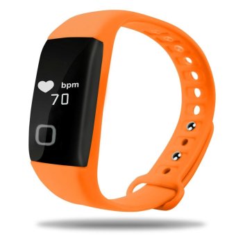 S&L T1S Dynamic Heart Rate Monitor Smart Bracelet (Orange) - intl