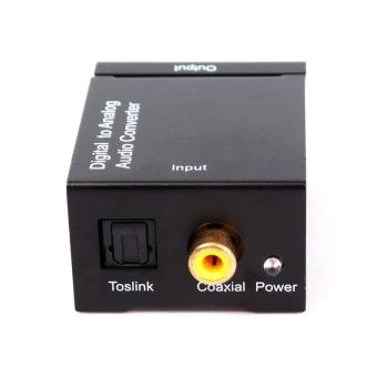BUYINCOINS Digital Optical Coaxial RCA Toslink Signal to Analog Audio Converter Adapter TV