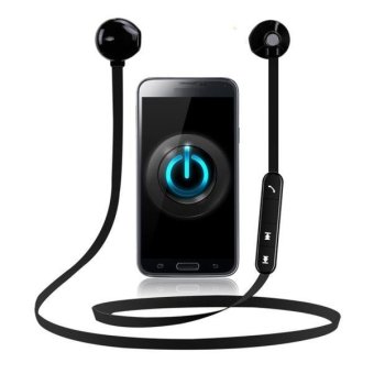 Magnet Fineblue Mate7 Mini Bluetooth Wireless Headset Stereo Headphone BK - intl