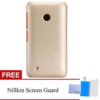 Nillkin For Nokia Lumia 530 Super Frosted Shield Hard Case Original - Emas + Gratis Anti Gores Clear