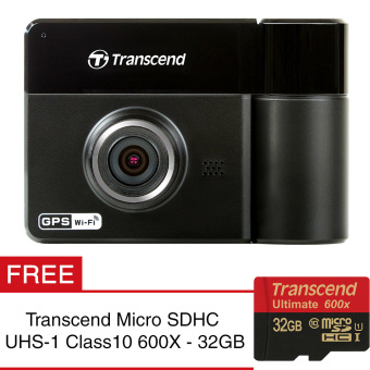 Transcend Drive Pro 520 - Car Video Recorders (CVR DP 520) - Dual Camera + Gratis MicroSDHC