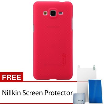 Nillkin untuk Samsung Galaxy Grand Prime Super Frosted Shield Hard Case Original - Merah + Gratis Anti Gores