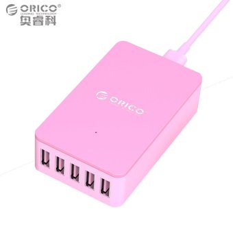 Orico USB Wall Travel Charger Hub 5 Port - CSE-5U - Pink