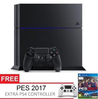 Sony Playstation 4 Garansi SONY CUH-1206A B01 + Gratis Extra Controller + PES 2017