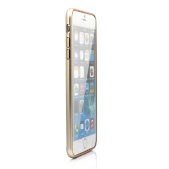 Elenxs Protective Luxury Aluminium Metal Frame Cover for iPhone 6 Plus 5.5\"High Quality Gold