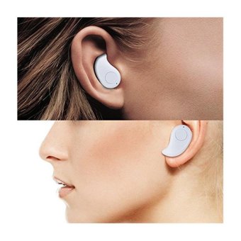 Smart Original Headset Mini Wireless Bluetooth Stereo In-Ear Earphone Headphone Headset For Smart Phone Android & iOS - Putih
