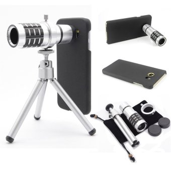12x Optical Zoom Universal Smartphone Telephoto Telescope Lens Camera Lens Kit Aluminum Mobile Phone Camera Lens Kit + Mini Tripod for iPhone 6/6s - intl