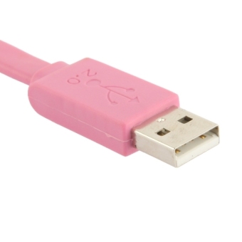 SUNSKY 1.5M USB Data Transfer / Charge Cable for Samsung Galaxy S6 / S IV / i9500, HTC One / M7, Nokia Lumia 925 / 920 / 520, LG Optimus G Pro (Pink)