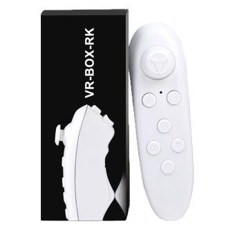 VR BOX RK Gamepad nirkabel Bluetooth Remote Control Selfie rana untuk iPhone Android/iOS (putih) - International