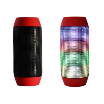 Portable Pulse Wireless Bluetooth Speaker LED Light For Party DJ (Red) - INTL