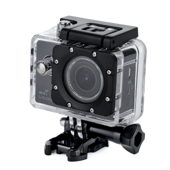 Foxnovo 30M Waterproof 1.5-inch 1080P WIFI 170 Degrees Wide AngleSports Digital Camera DV Camcorder (Black)