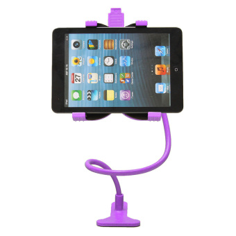 V SHOW 360 Rotating Desktop Stand Lazy Bed Tablet Holder Mount For Ipad, Iphone (Purple) - intl