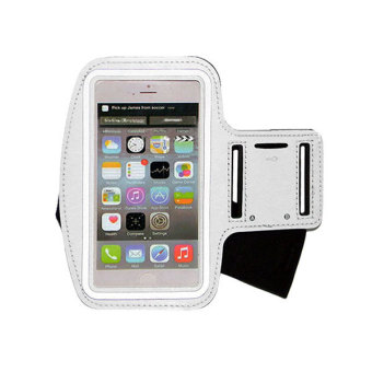 Fantasy Waterproof Sports Running Armband Leather Case (White) - intl