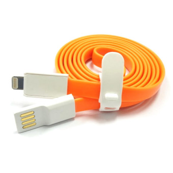 uNiQue Rainbow USB Charging Cable Apple Lightning 100 cm - Oranye