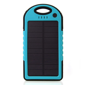 Power Bank Solar Charger Outdoor - 5800mAh - Biru