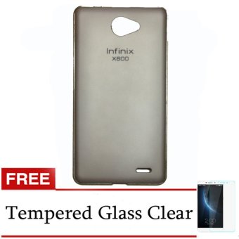 Case For Infinix Note 2 X600 Metal Bumper with Back Case Series - Gold + Gratis Tempered Glass