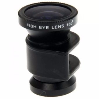 Fish Eye Lesung 3 in 1 Photo Lens Quick Change Camera for iPhone 5 - LX-I005