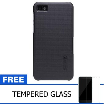 Nillkin For BlackBerry Z10 Super Frosted Shield Hard Case Original - Hitam + Gratis Tempered Glass