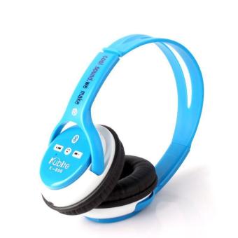 BUYINCOINS Wireless Bluetooth Stereo Headphone Headset Blue for PC iPod Phone with MIC K-896