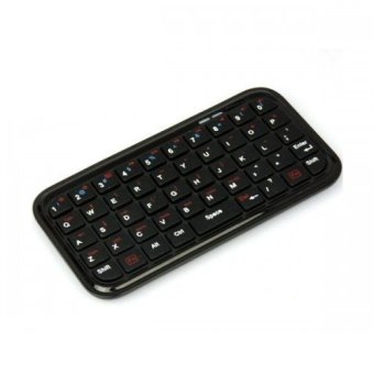 Mini Wireless Bluetooth v3.0 Qwerty Keyboard HP with Case For Android Smartphone Mini PC - Hitam