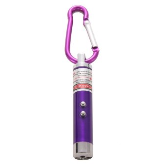 HAOFEI 3 in1 Multifunction Mini Light Pointer Torch Flashlight Keychain UV(Violet)    