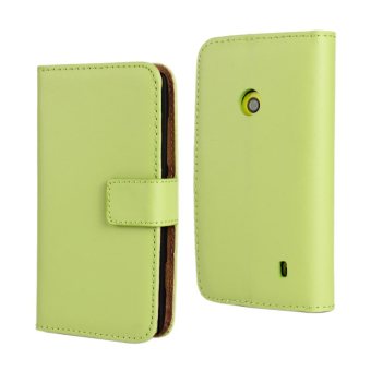 Colorfull Leather Case For Lumia 520 (Green) - intl.