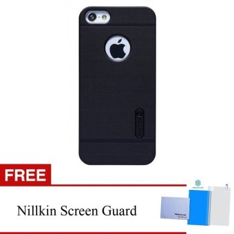 Nillkin Super Frosted Shield Apple Iphone 5/5s - Hitam + Free Anti Gores Clear Nillkin