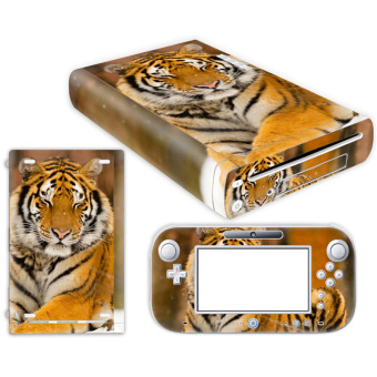 Bluesky Tiger Nintendo Wii U Skin NEW CARBON FIBER system skins faceplate decal mod (Intl)