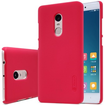 Nillkin Frosted Shield Hard Case Original For Xiaomi Redmi Note 4 - Merah + Gratis Nillkin Screen Protector